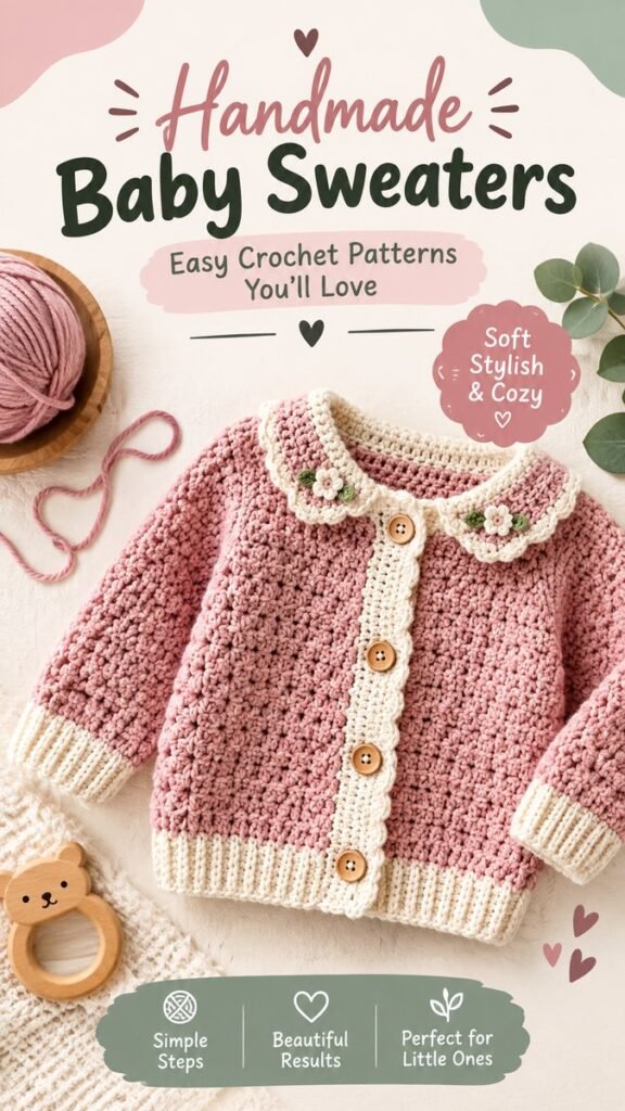 Crochet Baby Girl Sweater Ideas Cute  Cozy Handmade Designs for Little Ones
