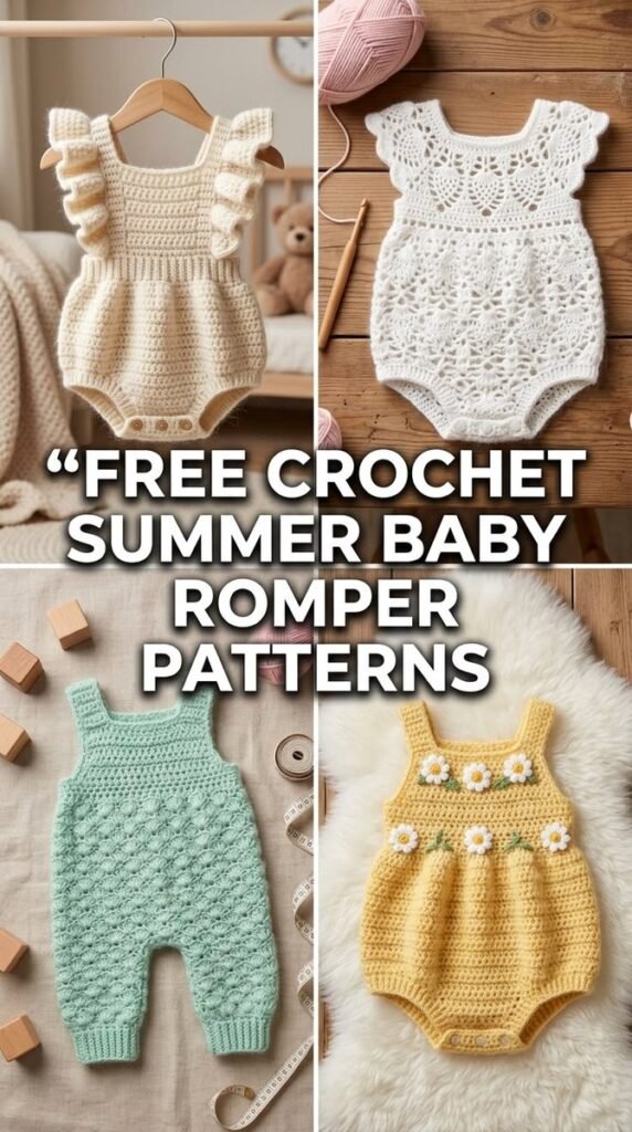 Crochet Baby Onesie Free Pattern Adorable Handmade Outfit Tutorial for Beginners