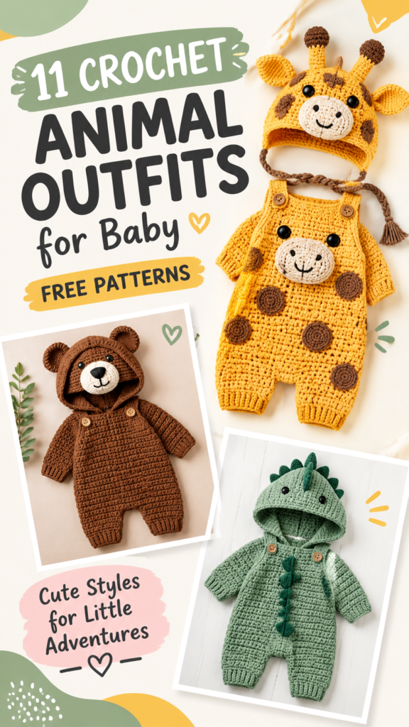 11 Crochet Baby Animal Outfits Free Patterns for Adorable Little Ones
