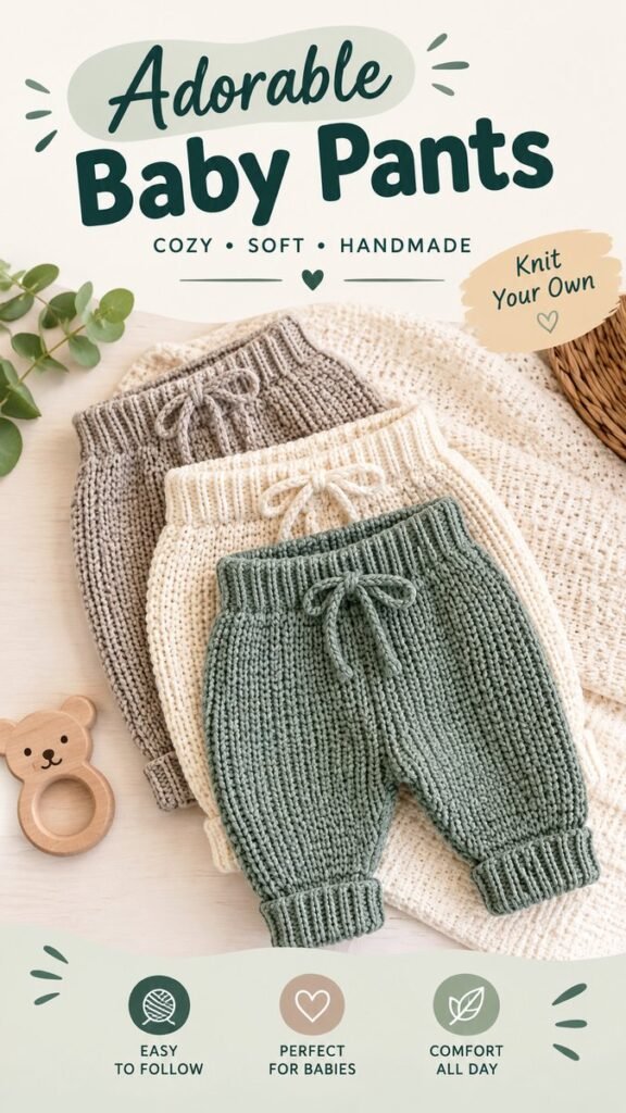 Crochet Baby Pants Free Pattern Easy  Adorable DIY Baby Pants