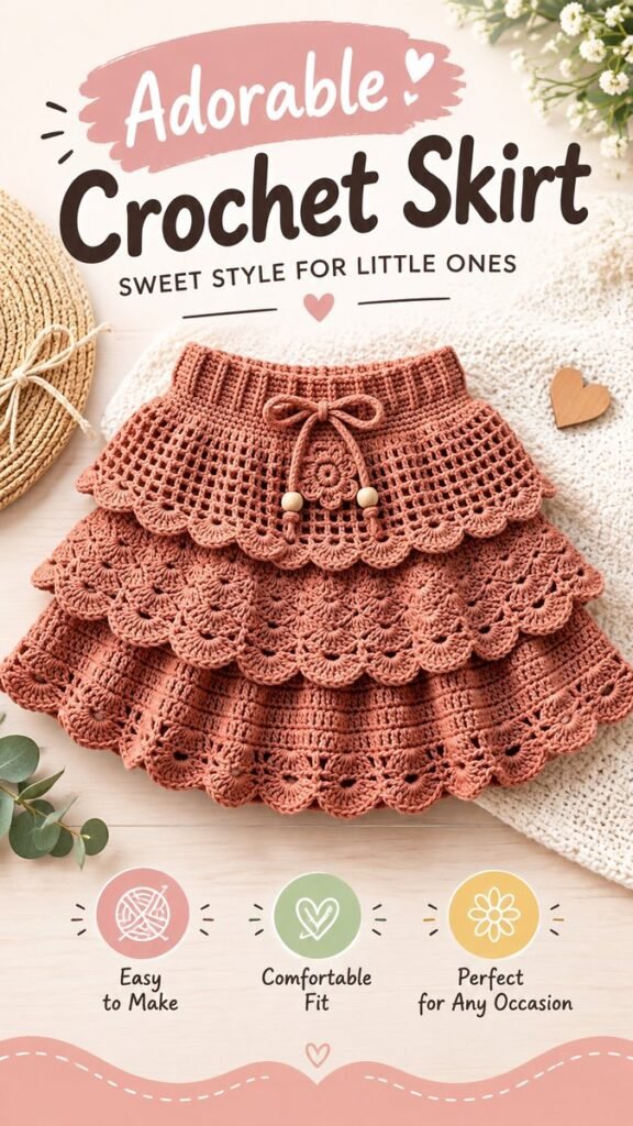 Crochet Baby Skirt Pattern Adorable Handmade Skirt for Little Girls