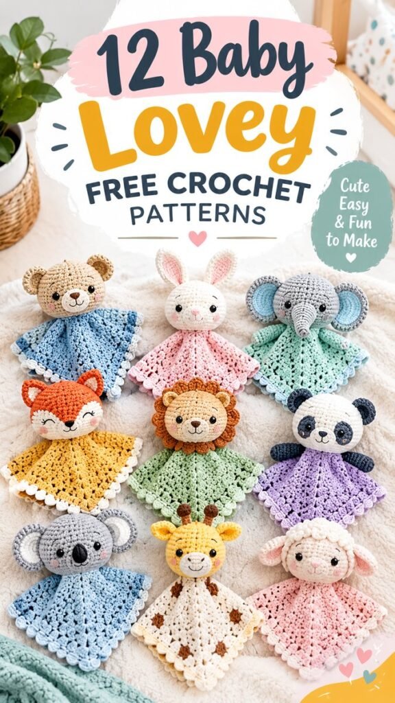 12 Baby Lovey Free Crochet Patterns for Adorable Handmade Gifts