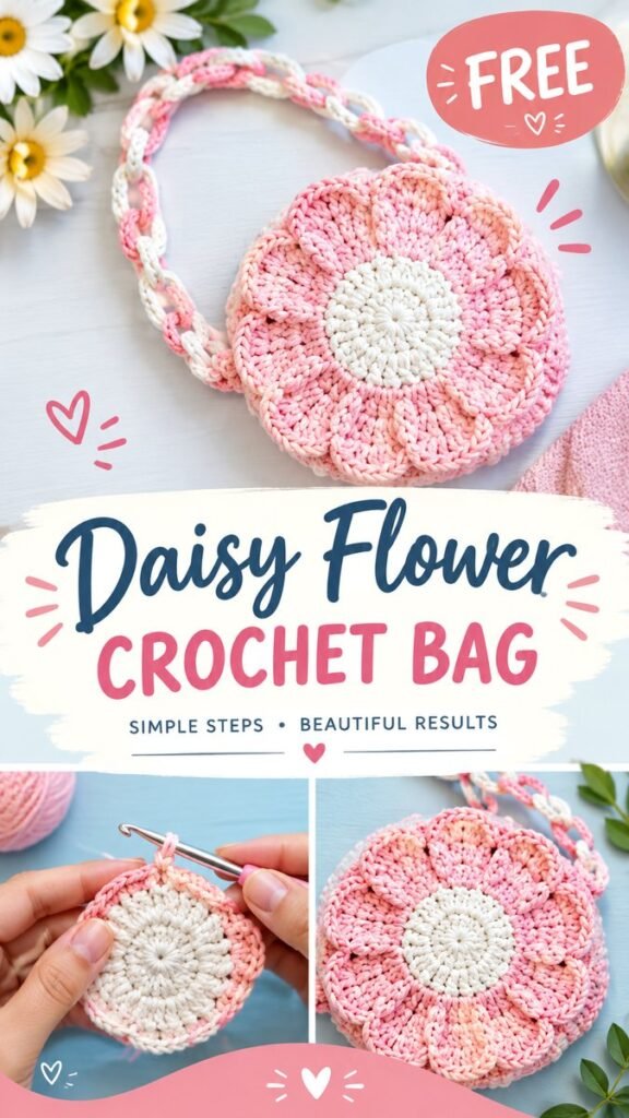 Crochet Flower Bag Charm Ideas for Beginners