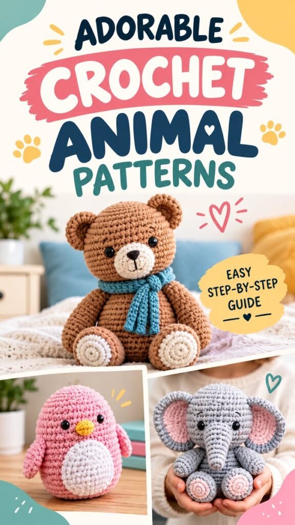 Crochet Big Animals Adorable Large Crochet Animal Patterns  Ideas
