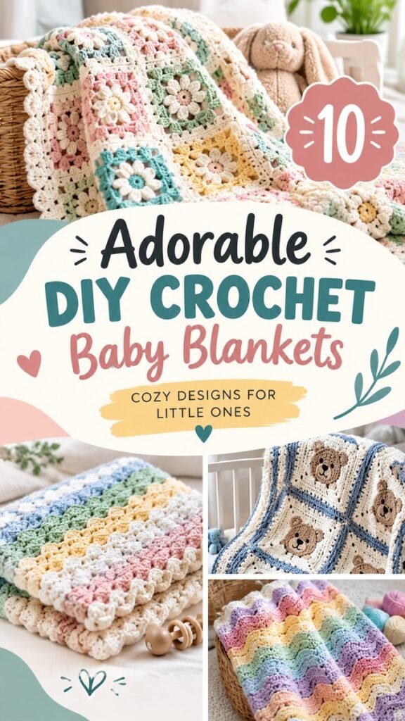 10 Adorable Crochet Baby Blanket Ideas for Cozy DIY Projects