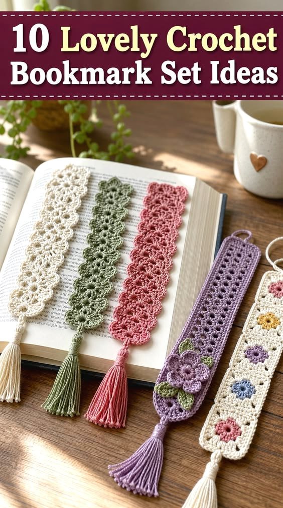 25 Crochet Bookmark Ideas for Cute, Easy  Creative Handmade Bookmarks