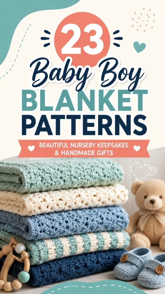 23 Crochet Baby Boy Blanket Patterns for Cozy Nursery Keepsakes