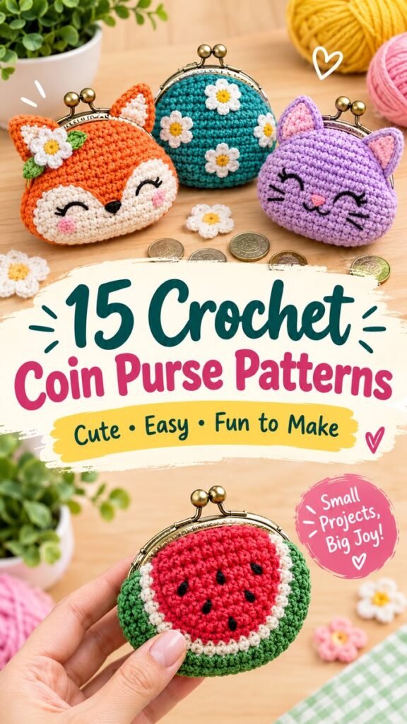 Crochet Gift Pouch Free Pattern Easy Handmade Gift Idea
