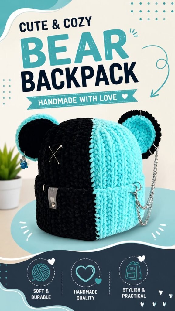 Cute Crochet Bear Backpack Pattern Ideas for Handmade Lovers