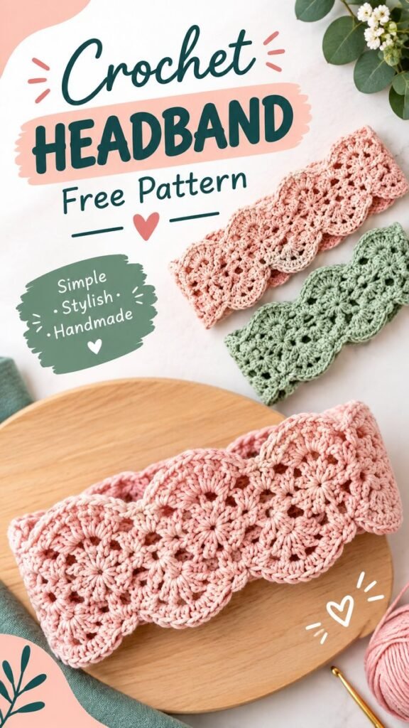 25 Crochet Headband Ideas to Make Easy, Stylish  Free Patterns