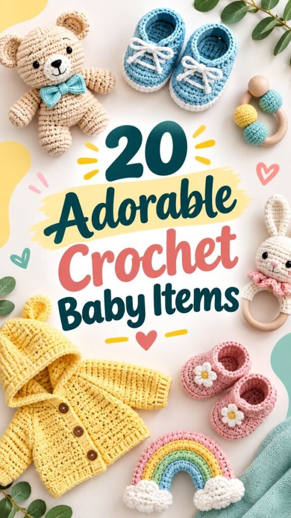 20 Adorable Crochet Baby Items  Easy Crochet Ideas for Babies