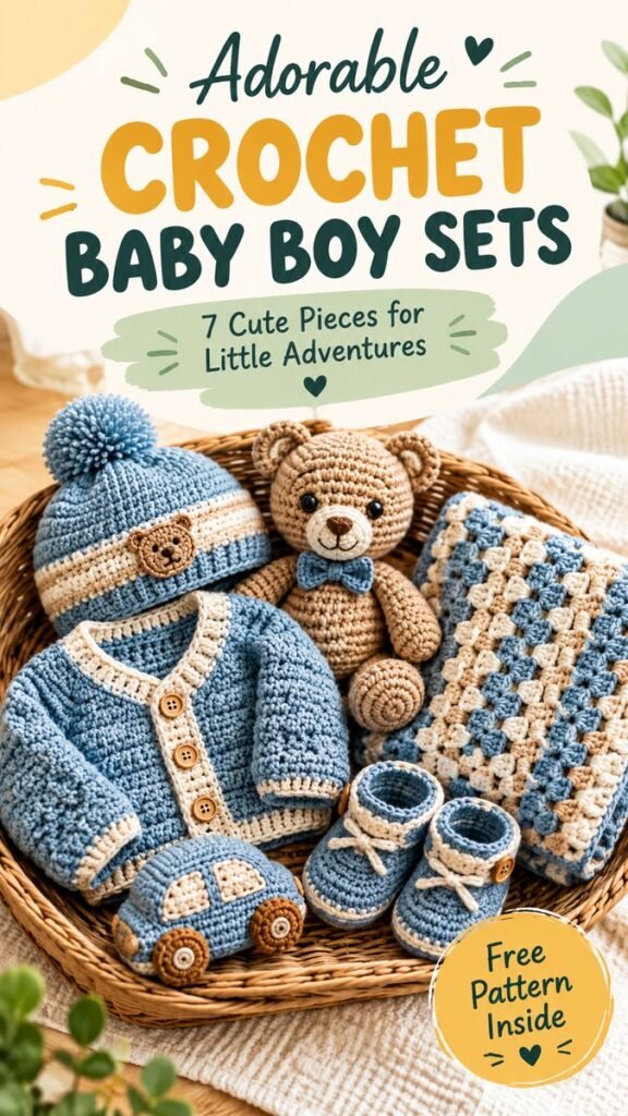 Crochet Ideas for Baby Boy 7 Adorable Handmade Baby Essentials