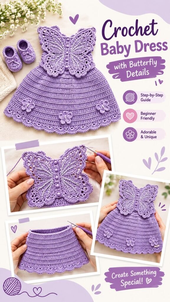 Crochet Ideas for Baby Girl Adorable Handmade Dresses  Accessories