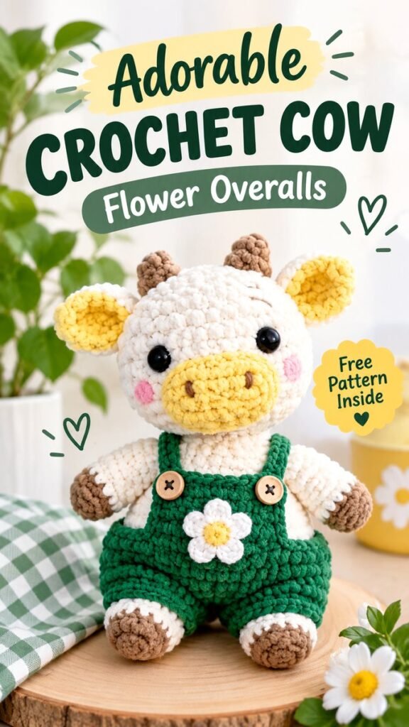 Cute Crochet Overalls for Stuffed Animals  Adorable Mini Outfit Idea