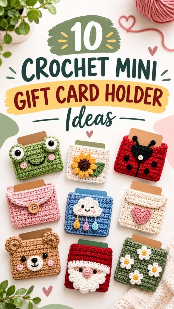 Crochet Pattern Gift Card Holder Ideas for Easy Handmade Gifts