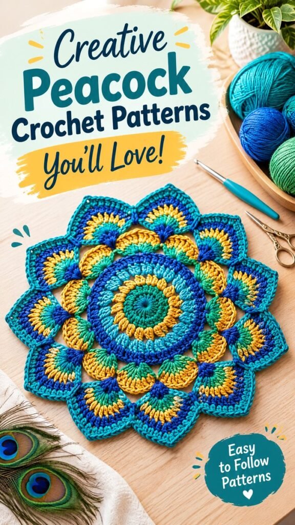 Crochet Patterns Free Creative Peacock Designs Youll Love