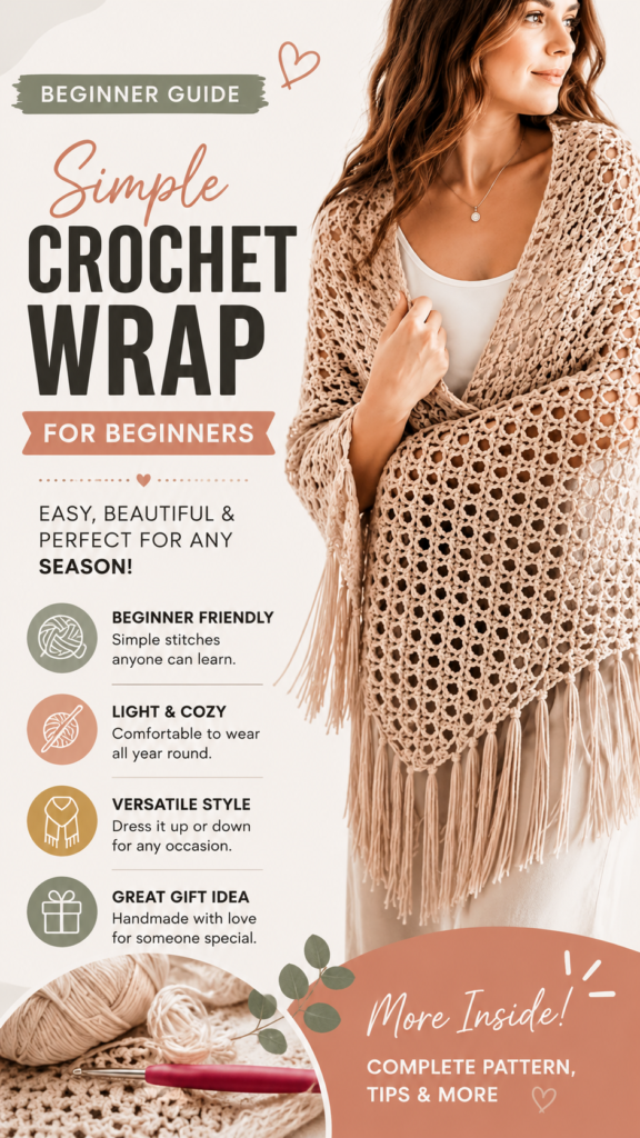 Crochet Shawls and Wraps Easy Patterns  Stylish Ideas for Beginners