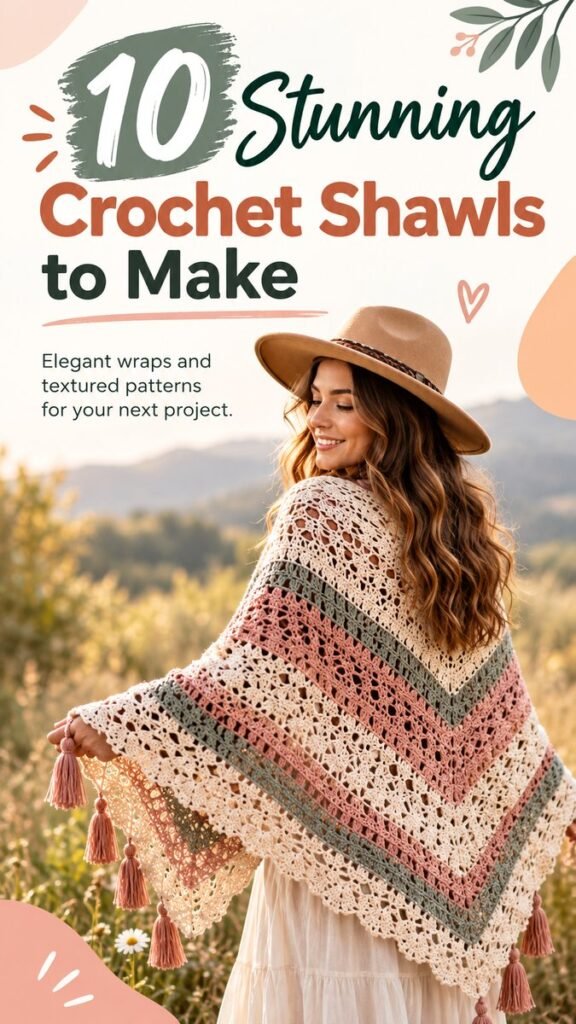 Crochet Shawls  Wraps Free Patterns for Cozy Handmade Projects