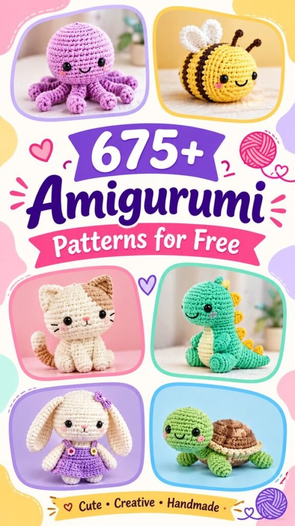 675 Free Amigurumi Patterns Cute Crochet Animals to Make Today