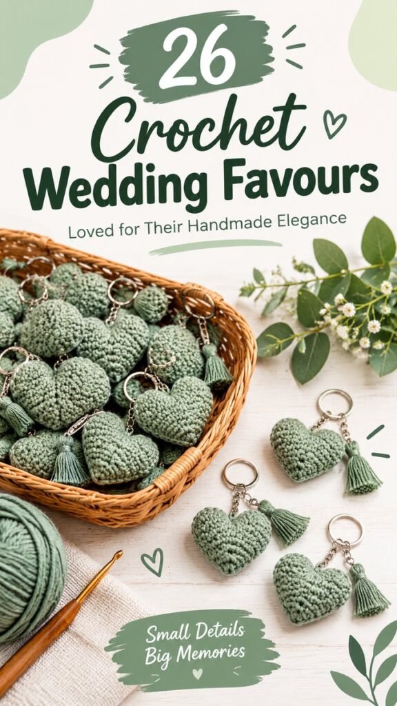 26 Crochet Wedding Favour Ideas for Beautiful Handmade Guest Gifts