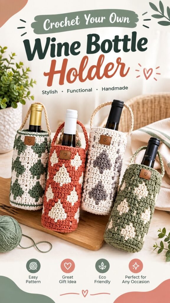 Crochet Wine Gift Bag Ideas Easy Handmade Designs for Any Occasion