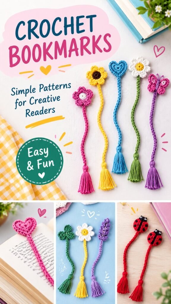 Cute Crochet Bookmarks Free Pattern Ideas for Creative Readers