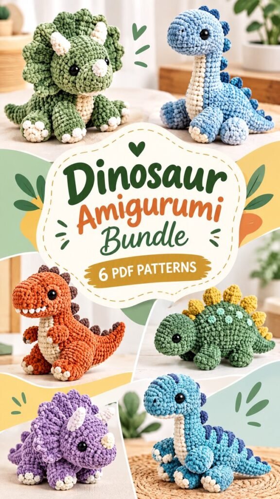 Cute Crochet Dinosaur Patterns Adorable Amigurumi Ideas to Make