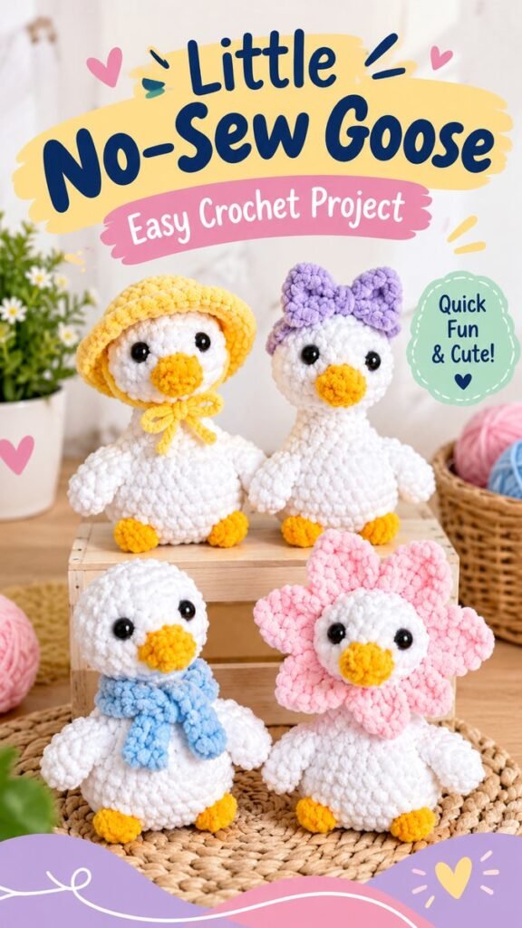 Little No-Sew Goose Crochet Pattern Ideas for Cute Amigurumi Projects