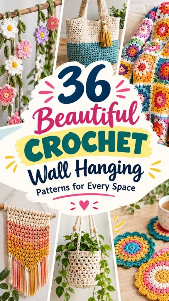 36 Cute Crochet Tapestry Patterns for Cozy Wall Decor  Easy DIY Projects