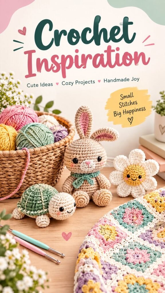 Cute Crochet Ideas for Cozy Handmade Projects and Amigurumi Lovers