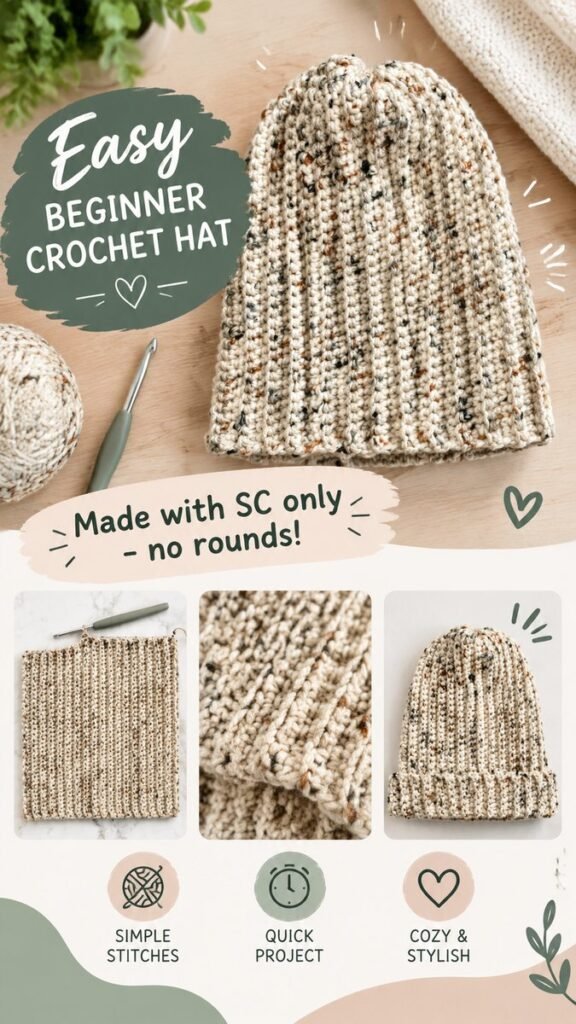 Easy Crochet Hats for Beginners Simple Cozy DIY Hat Patterns