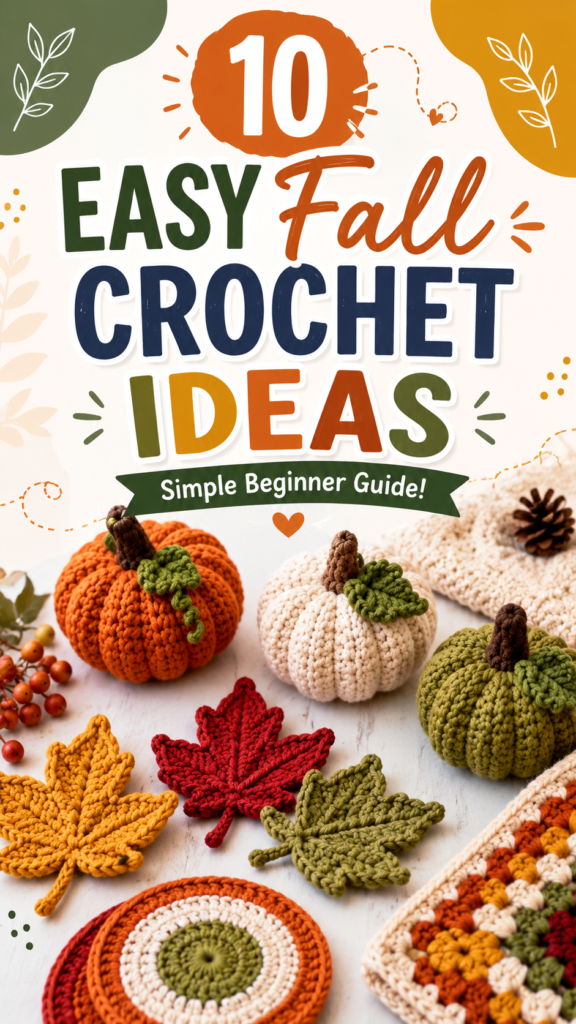 10 Easy Fall Crochet Projects for Beginners  Cozy DIY Ideas
