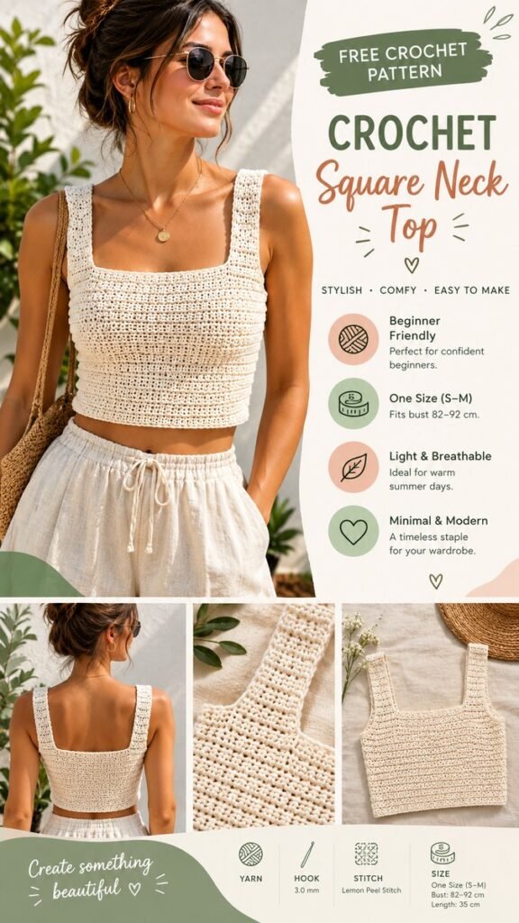 Easy Crochet Tops Free Patterns for Beginners
