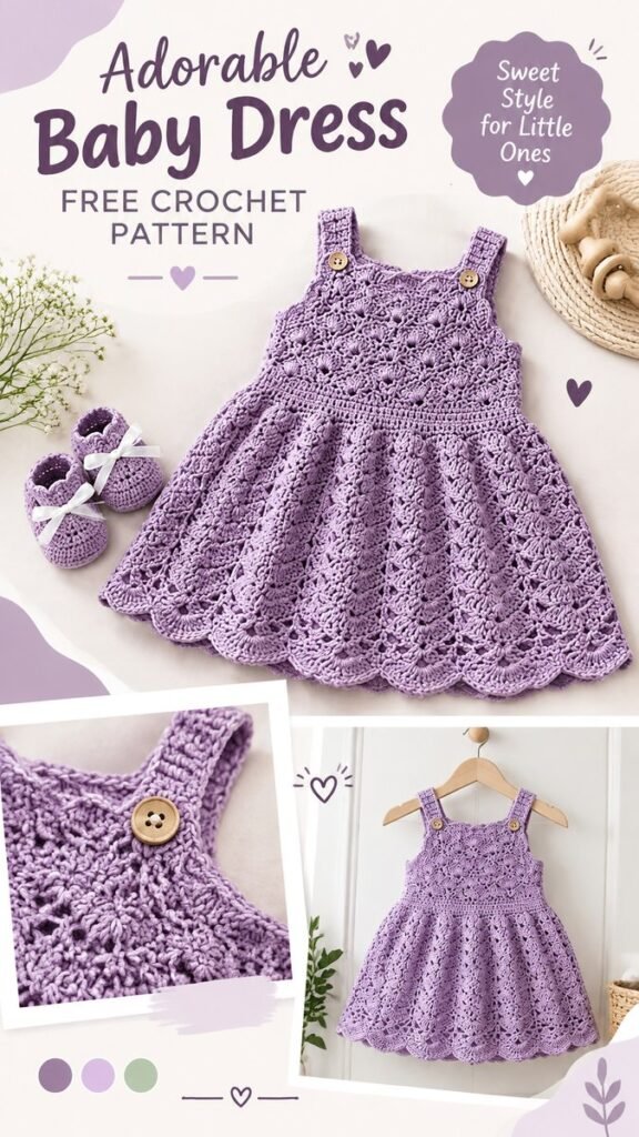 Free Crochet Baby Dress Patterns Adorable Lace Designs for Little Girls