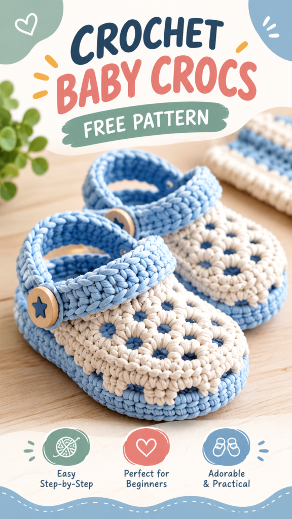 Free Crochet Baby Shoes Pattern  Easy Handmade Baby Booties