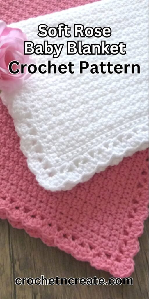 Girl Baby Blanket Crochet Soft, Sweet  Easy Crochet Pattern