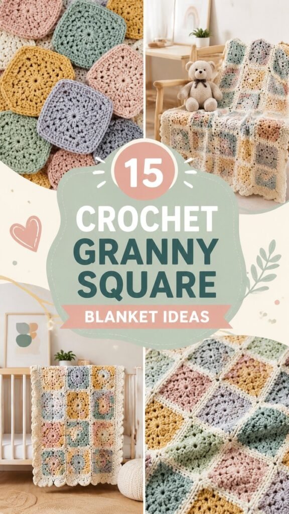 Granny Square Crochet Baby Blanket Ideas for Cozy Handmade Nursery Style