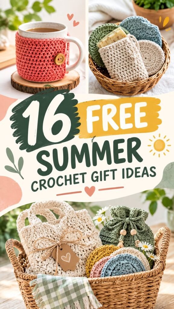 16 Free Summer Crochet Ideas for Handmade Gifts, Home  Everyday Projects