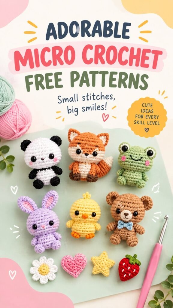 Mini Crochet Patterns Free Cute  Easy Ideas for Beginners