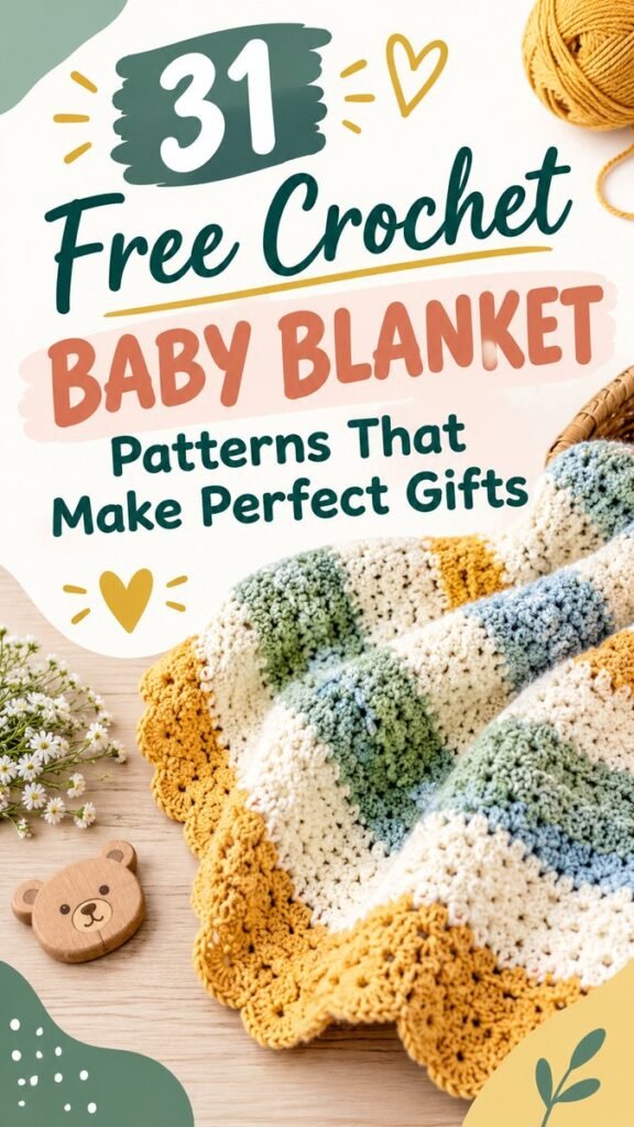 Neutral Baby Blanket Crochet 31 Free Crochet Patterns