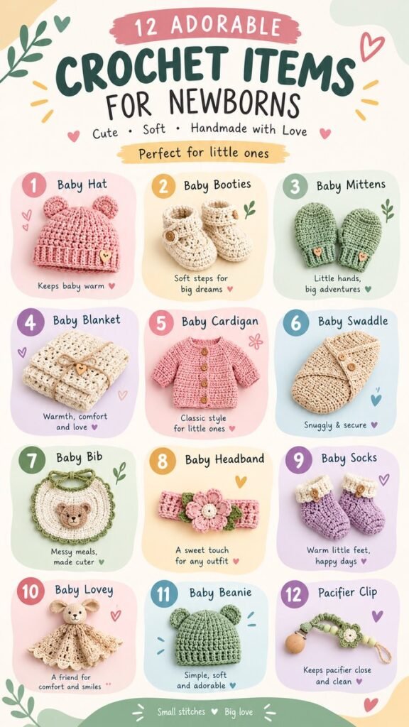 12 Adorable Crochet Items for Newborns Every Baby Will Love