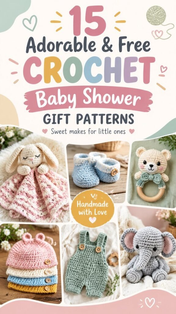15 Quick Crochet Baby Gifts Easy Handmade Ideas for Newborns  Baby Showers