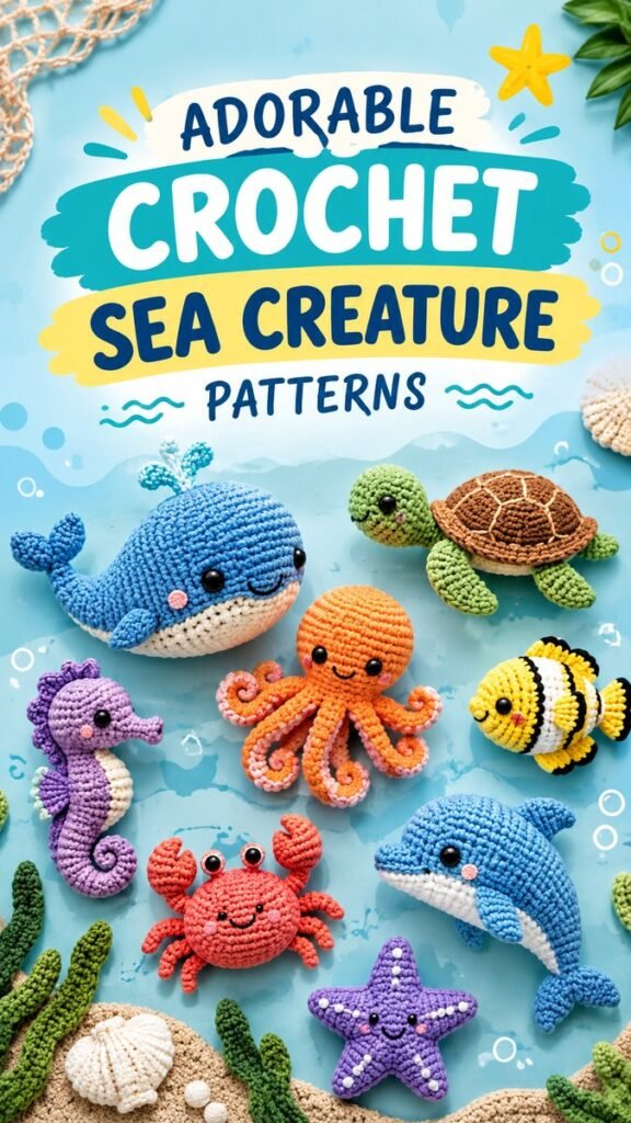 Free Sea Animals Crochet Patterns for Cute Amigurumi Projects