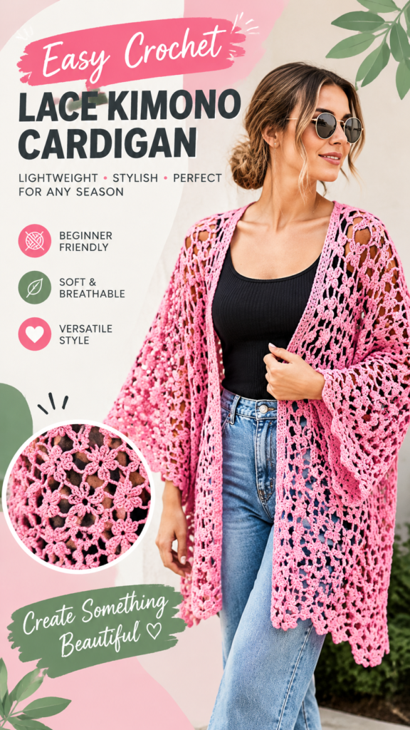 Pink Crochet Shrug Pattern Elegant Lace Cardigan for Stylish Outfits