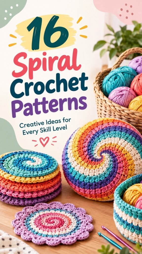 Unique Crochet Ideas Creative Spiral Patterns for Every Skill Level