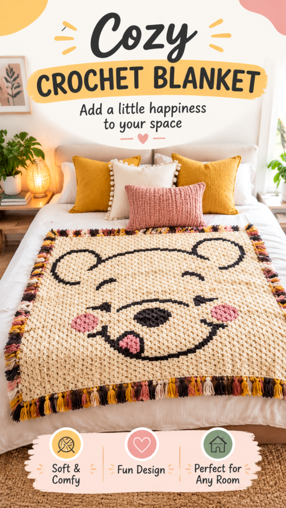 Cute Crochet Bear Blanket Pattern for Cozy Nursery Decor and Baby Gifts