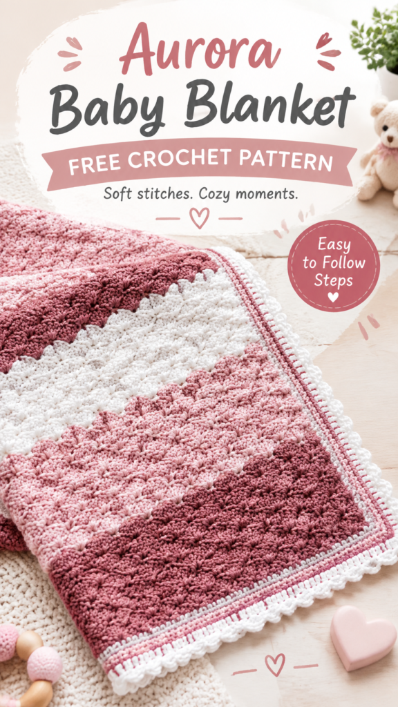 Aurora Baby Blanket Crochet Pattern Free for Cozy Handmade Nursery Decor
