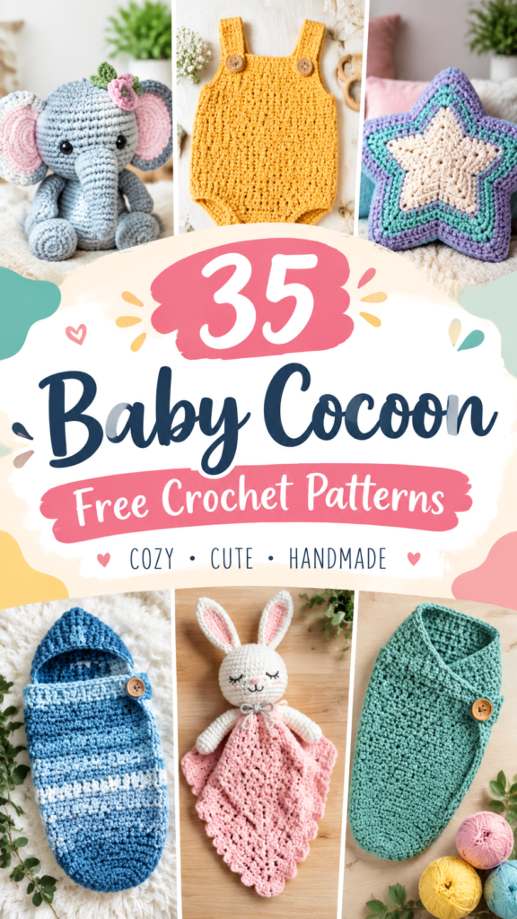 35 Adorable Baby Cocoon Crochet Patterns for Cozy Newborns