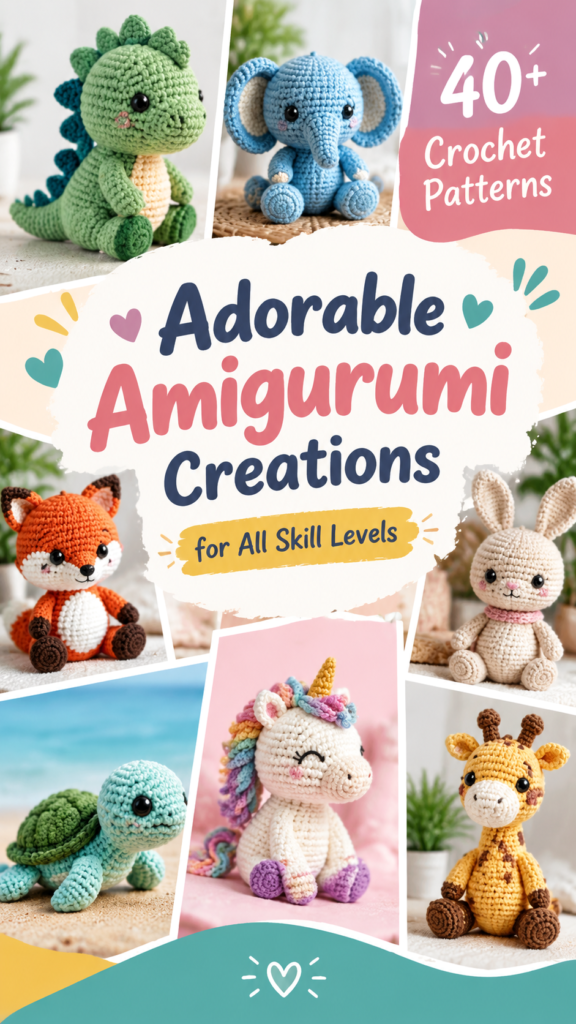 Free Baby Dino Crochet Pattern  Cute Amigurumi Dinosaur Tutorial