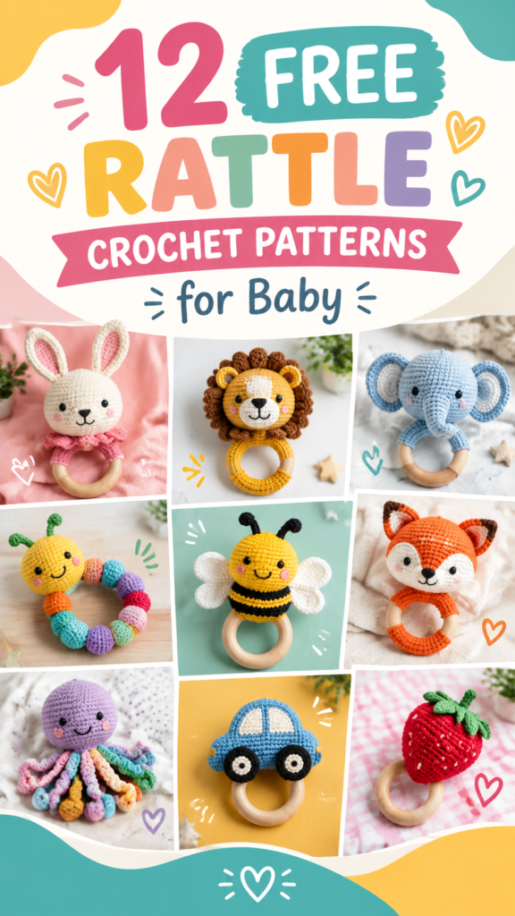 12 Free Crochet Rattle Patterns for Adorable Baby Toys